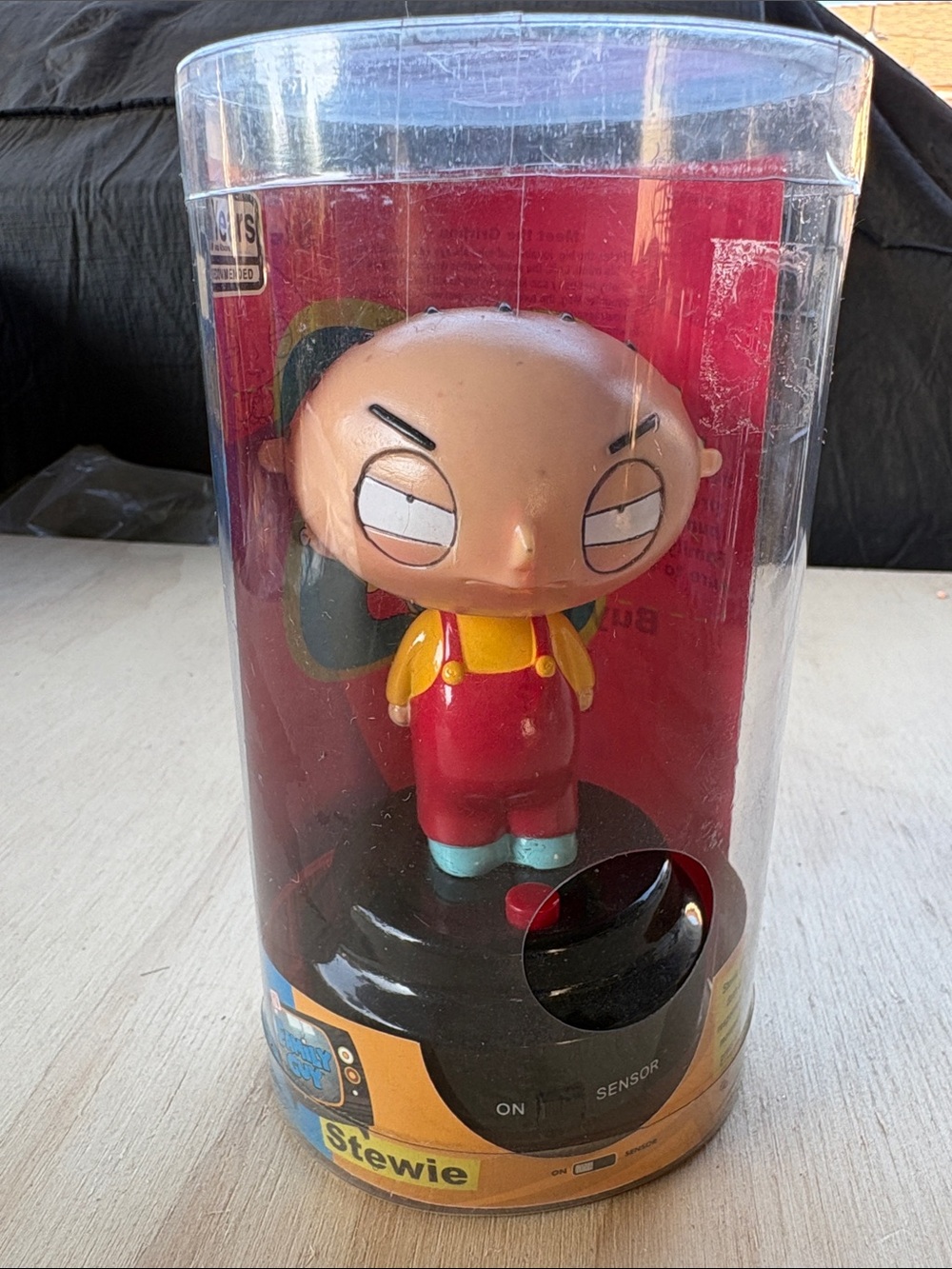 Stewie Vinyl Figure in Red Overalls